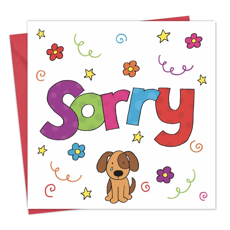 Sorry Puppy Card: A Cheerful Way to Say You Are Sorry