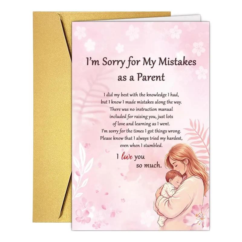 Sorry Parent Card: A Gentle Apology for Mom or Dad