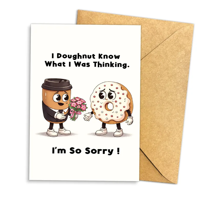 Doughnut Apology Card: A Sweet Way to Say Sorry