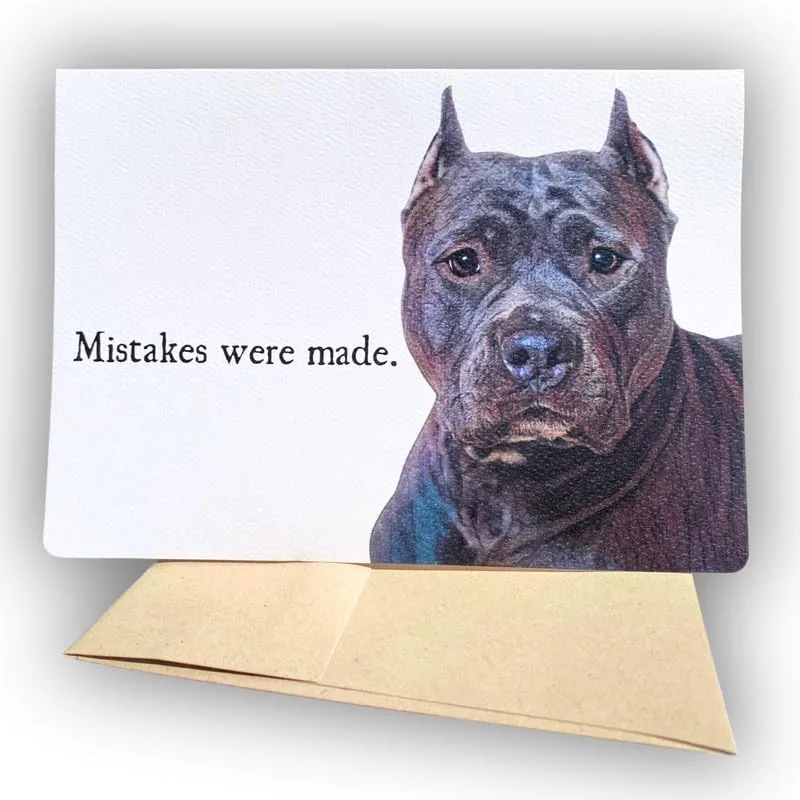 Mistakes Were Made Card: A Dog Who Owns the Apology