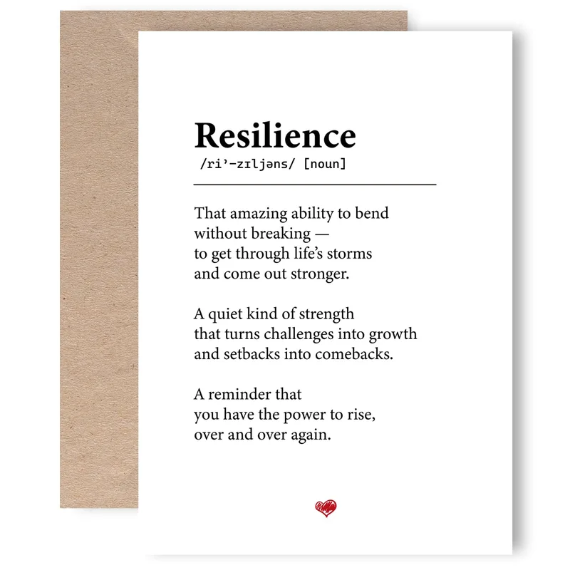 Stronger Than You Know Card: A Dictionary-Style Encouragement
