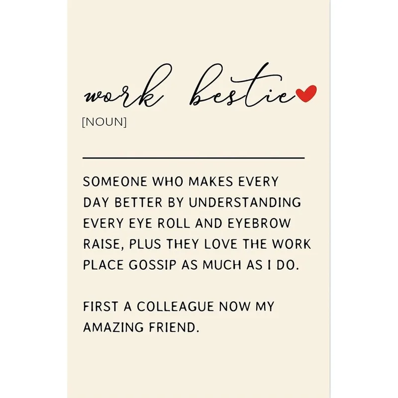 Work Bestie Card for the Coworker Who Gets You