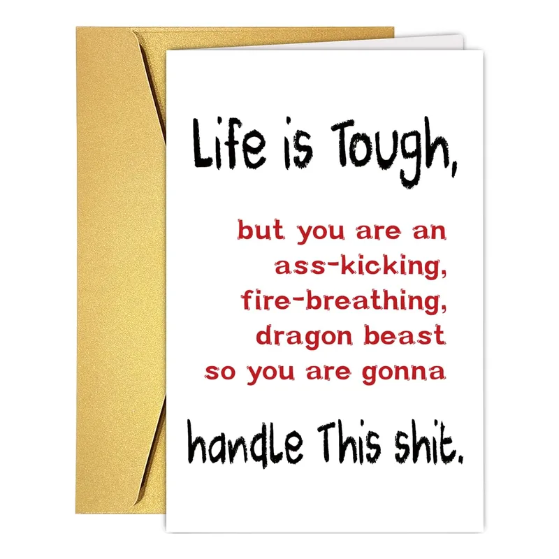 Tough Times Card: A Fierce Pep Talk in Print