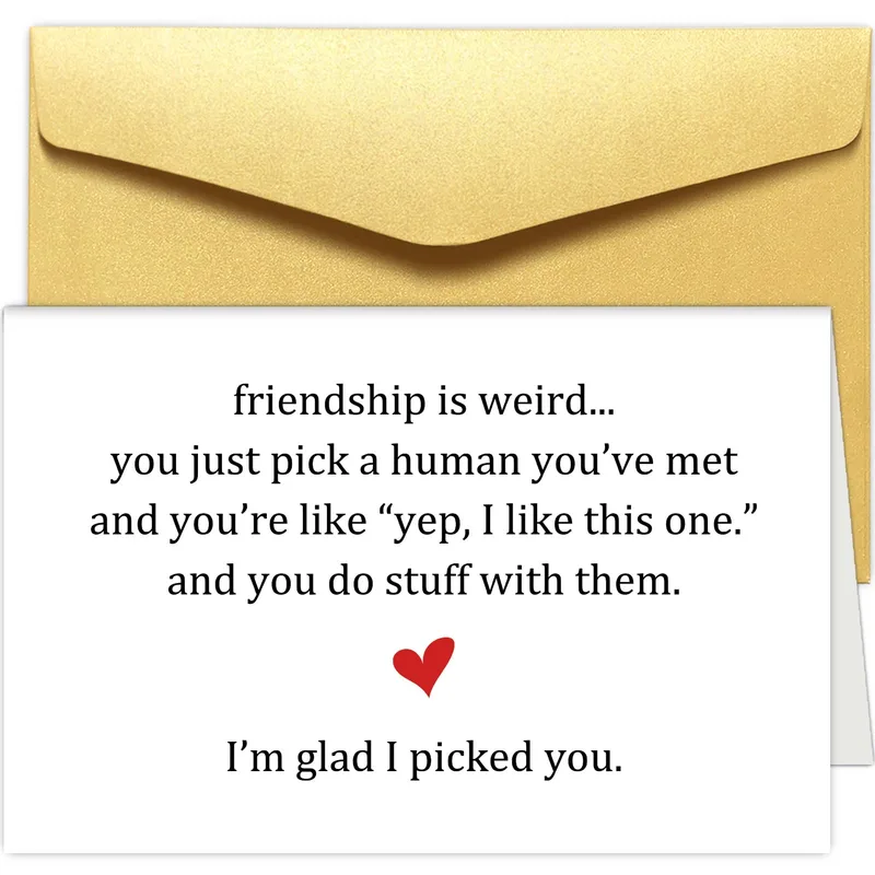 Glad I Picked You Card for Your Best Friend