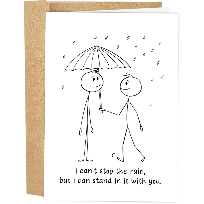 Supportive Partner Card: Stand in the Rain Together