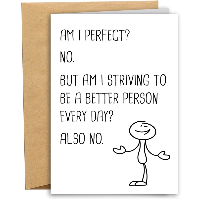 Self Deprecating Humor Card: Honest Laughs for Your Friends