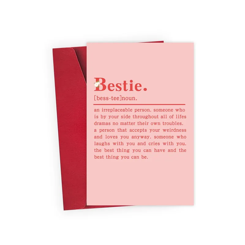 Bestie Definition Card for Your Best Friend