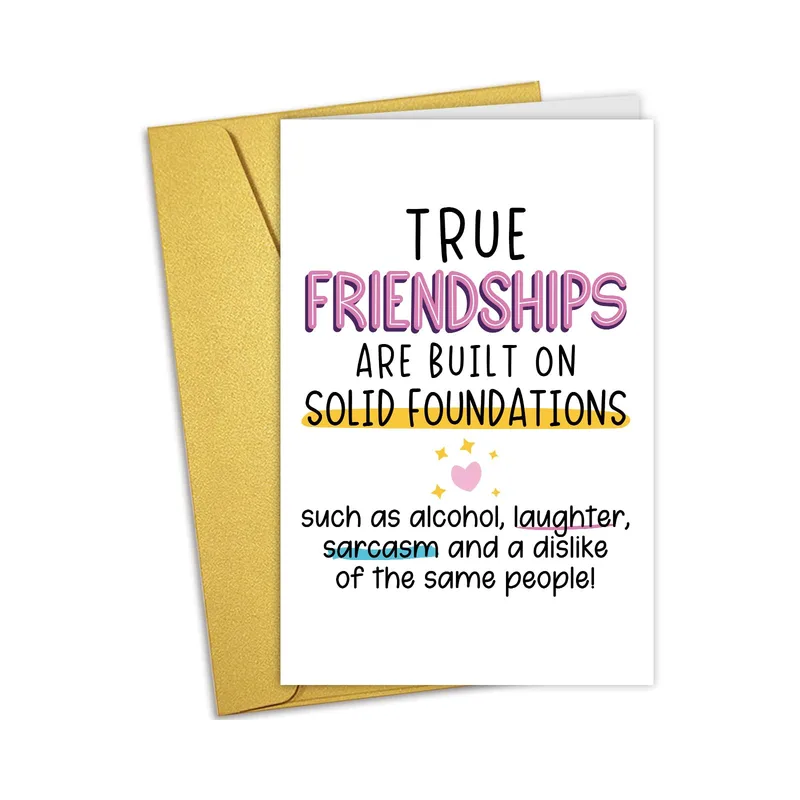 Friendship Foundations Card for Your Best Friend