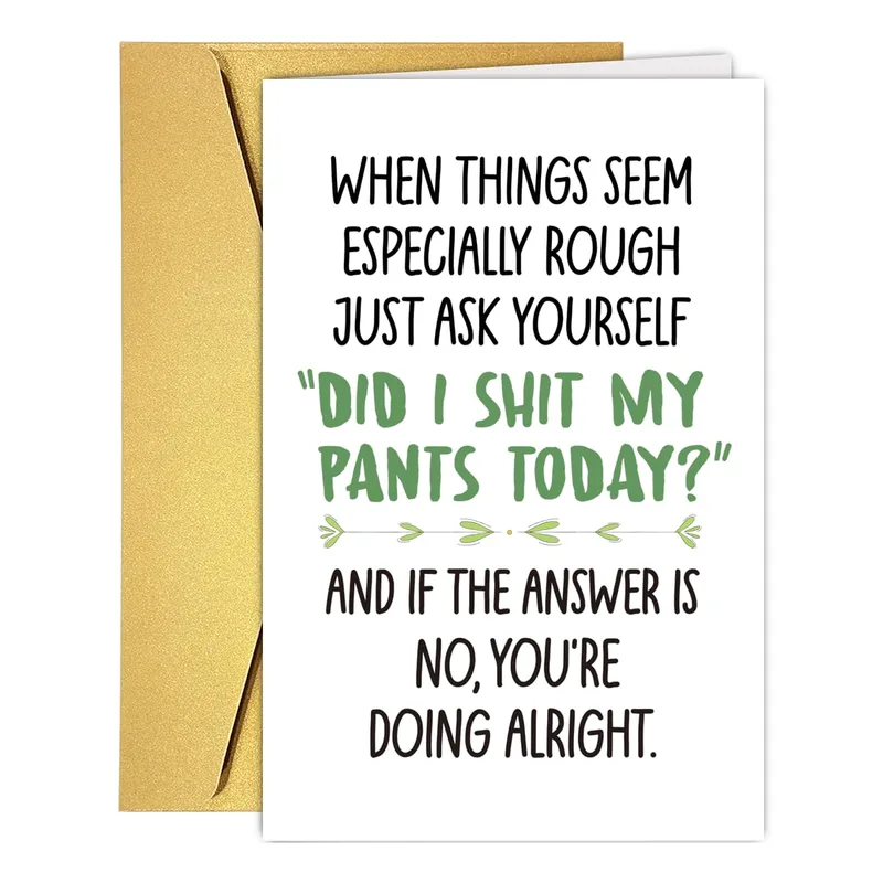 Funny Encouragement Card for a Rough Day