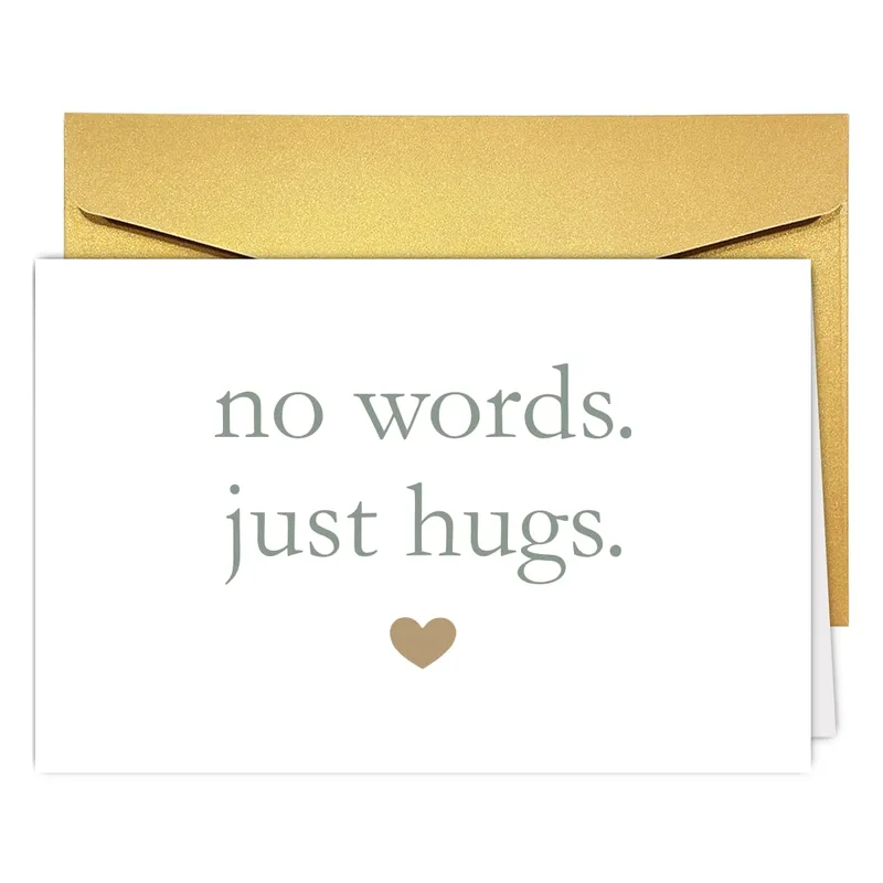 Sympathy Hugs Card: no words, just hugs