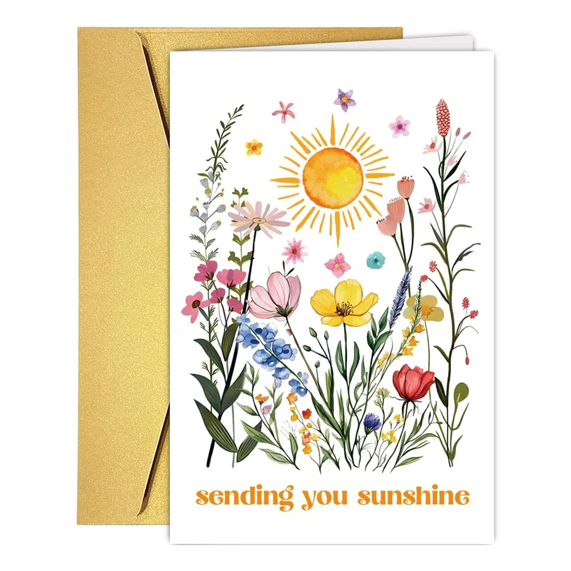 Sunshine Wildflowers Card for Someone You Miss