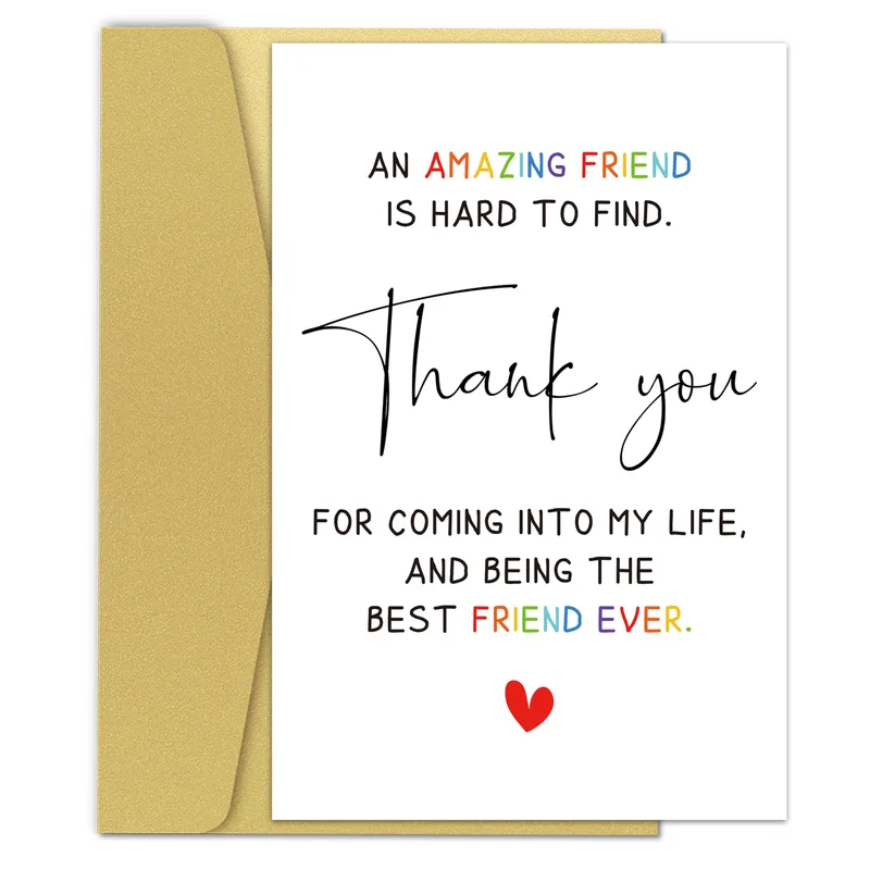 Amazing Friend Card: A Thank You for Your Best Friend