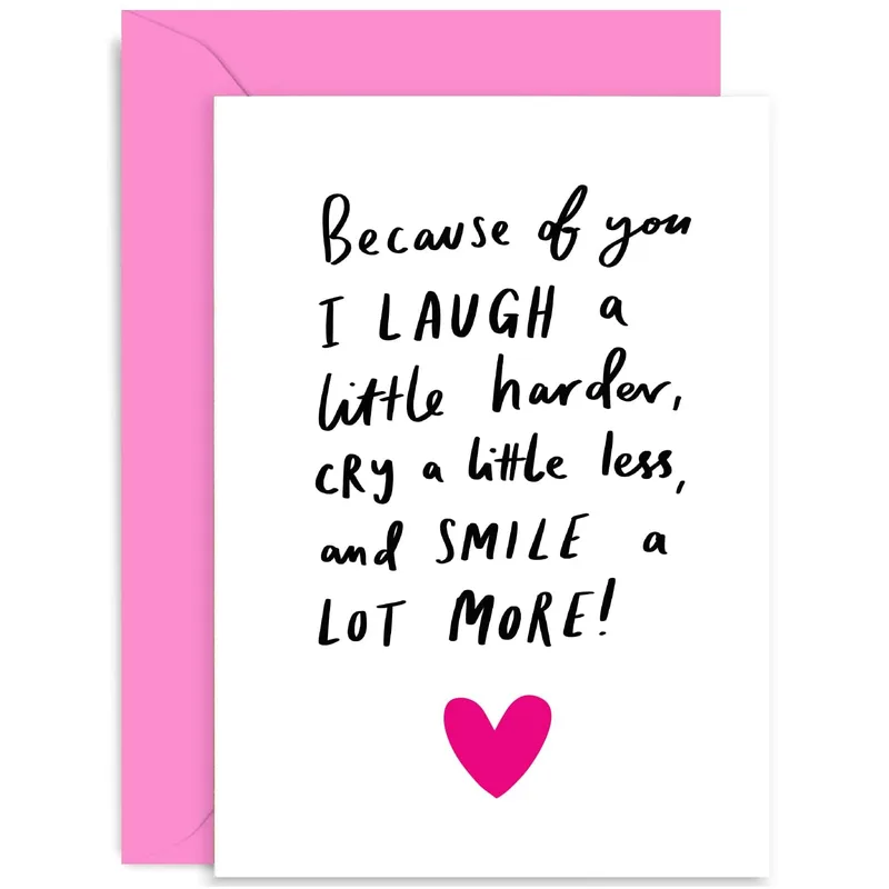 Laugh Harder Card for the People Who Make You Smile