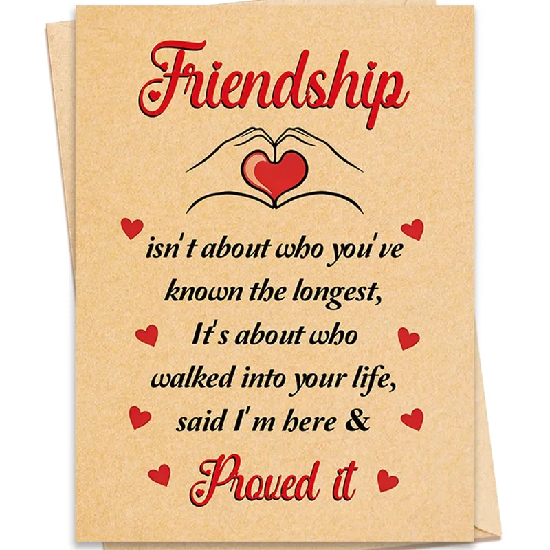 Friend Appreciation Card: Friendship Proved, Not Just Promised