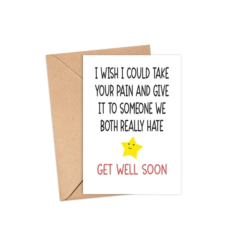 Get Well Soon Humor Card for a Friend Who Needs Cheering Up