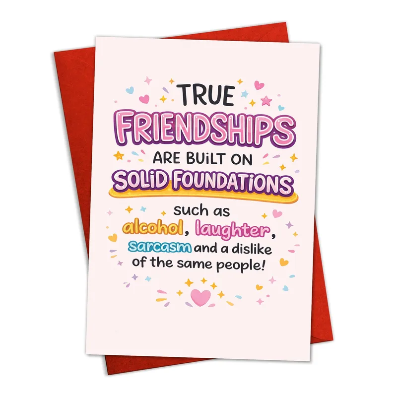 Friendship Sarcasm Card: A Laugh-Out-Loud Pick for Your Crew