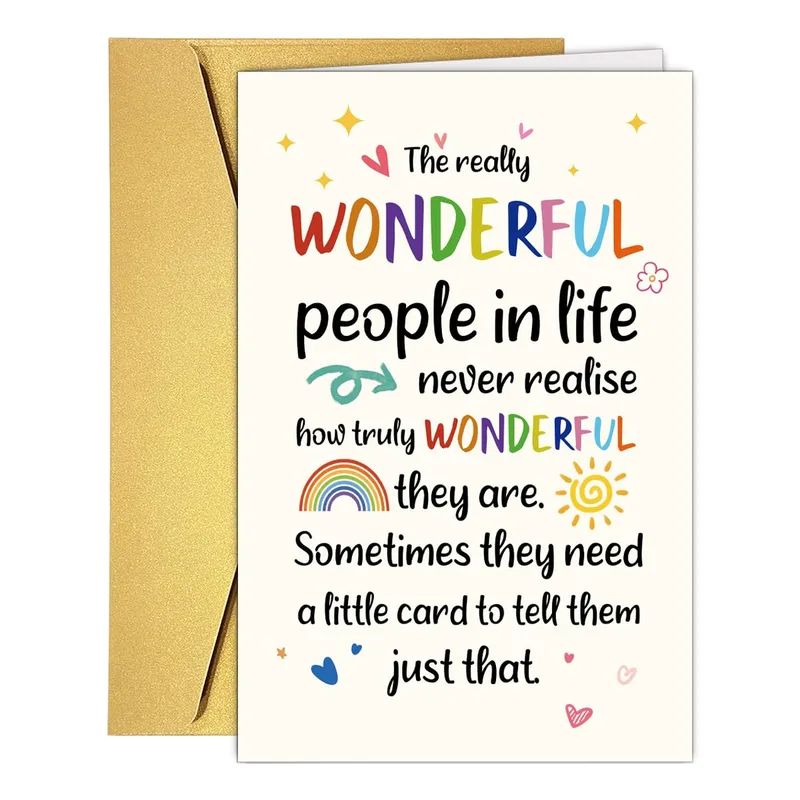 Wonderful Person Card for the Friends Who Shine