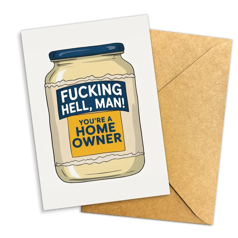 New Home Owner Card: A Mayonnaise Jar With Something to Say