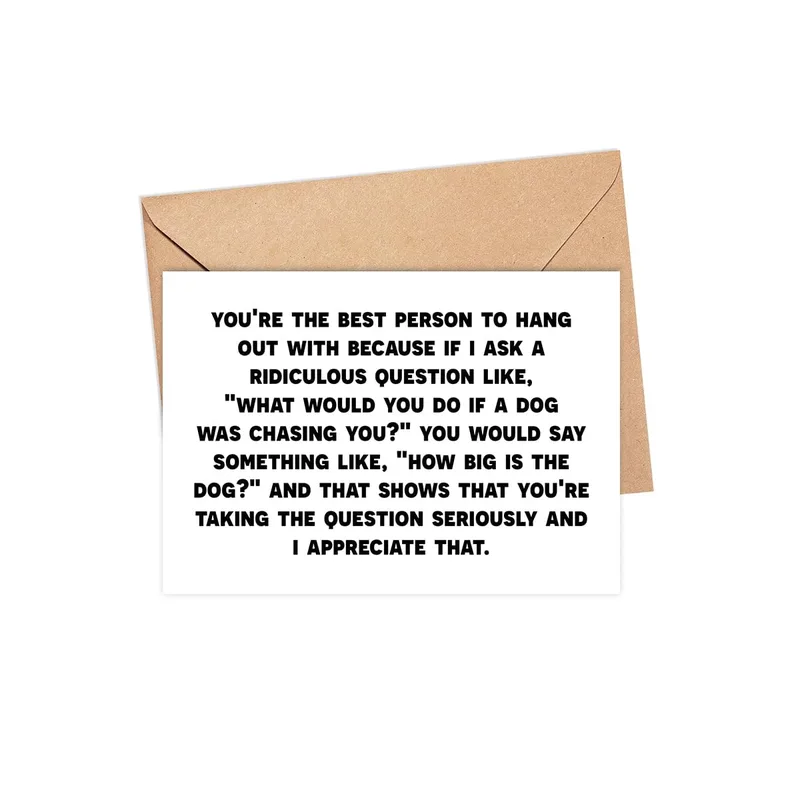Hang Out Friend Card: A Funny Thank-You for Your Favorite Person