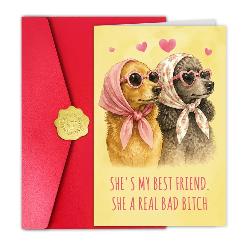 Friend Dogs Card for Your Ride-or-Die Pal