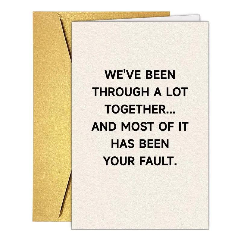 Best Friend Humor Card: Blame It On You