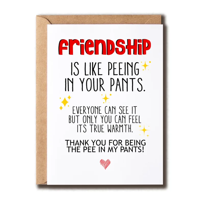 Funny Best Friend Card: Friendship Joke for Your Person