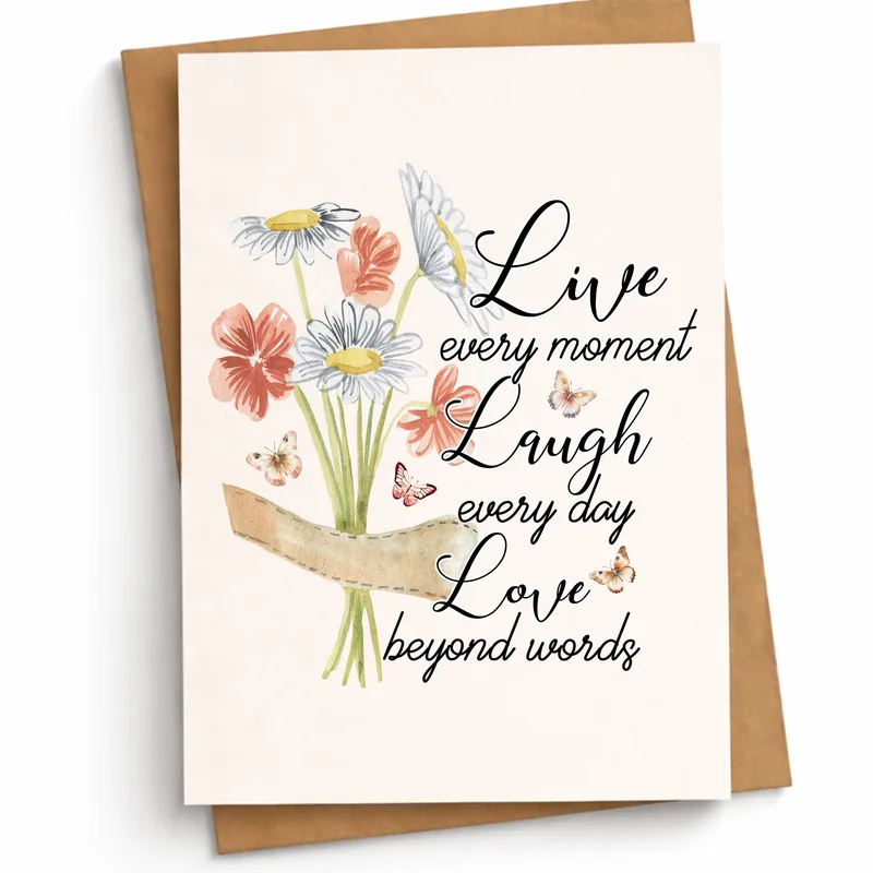 Live Every Moment Card for a Friend Who Needs a Lift
