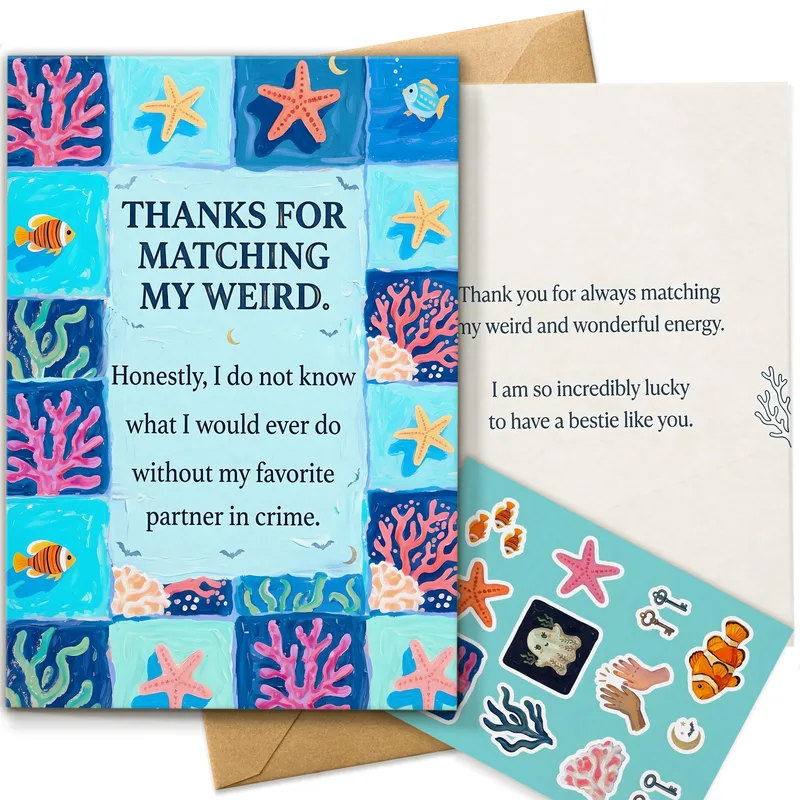 Thanks for Matching My Weird Card for Your Best Friend