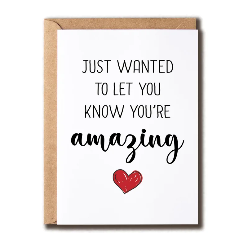Amazing Encouragement Card: A Simple Note of Praise