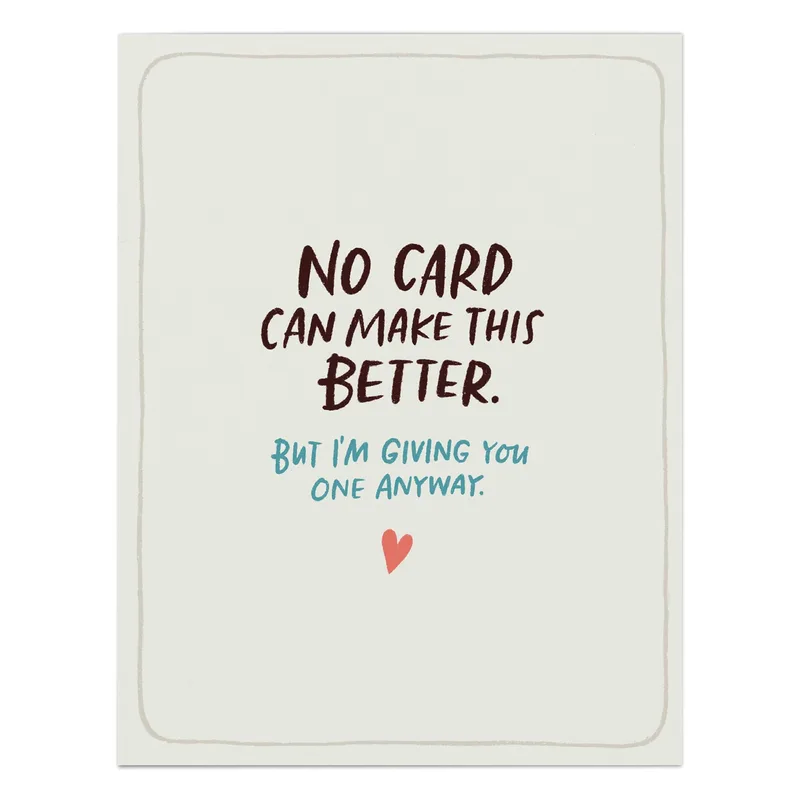 No Card: A Warm Note for Hard Days