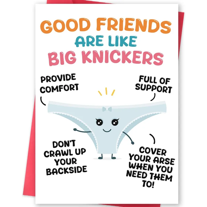 Big Knickers Friend Card for Your Best Friend