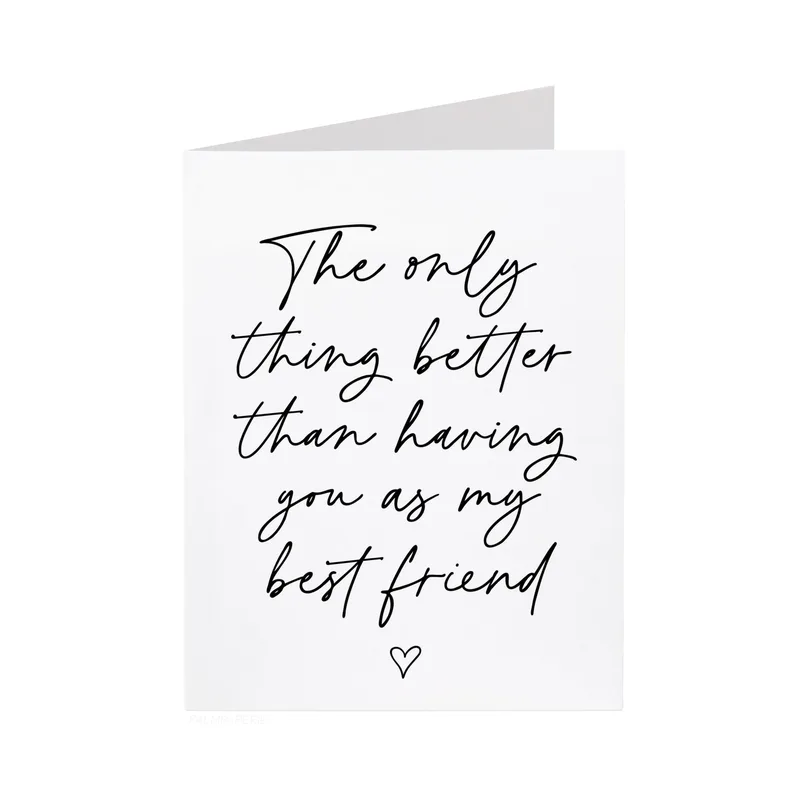 Minimal Script Card: The Only Thing Better Than Having You
