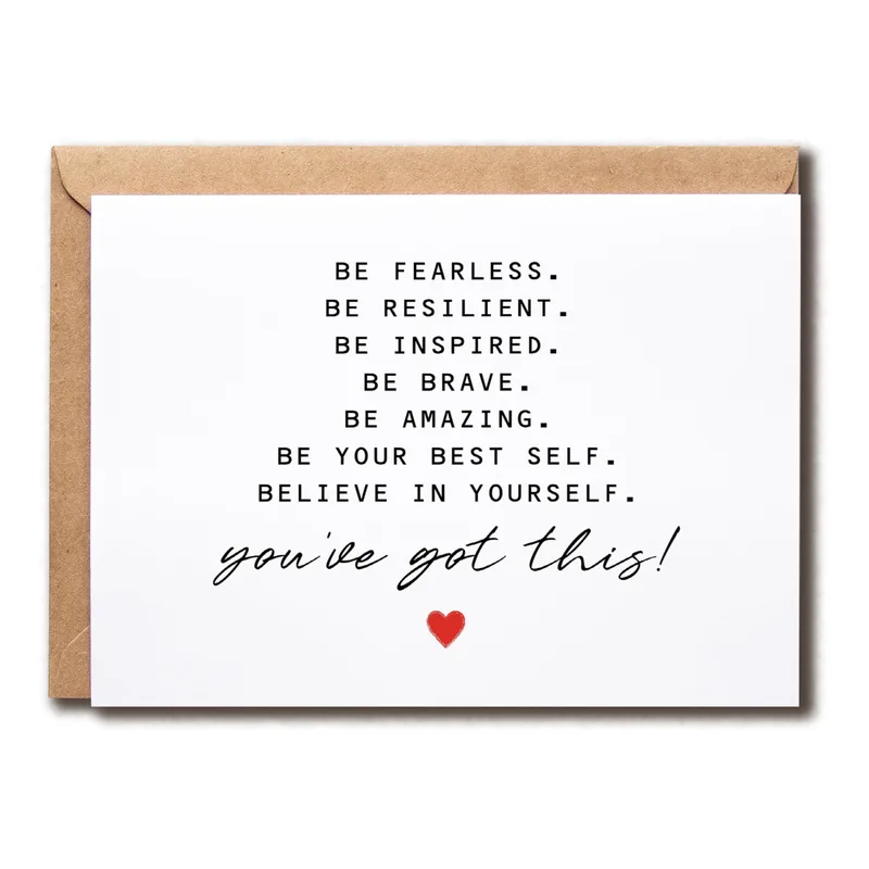 Be Fearless Be Resilient Card for a Friend Who Needs It