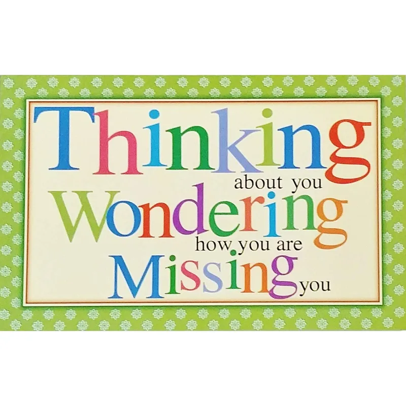 Wondering How You Are Card for Thinking of You Moments
