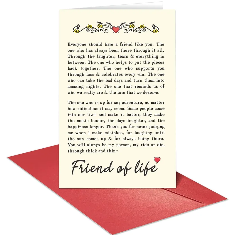 Everyone should have a Friend Card for the One Who Is Always There