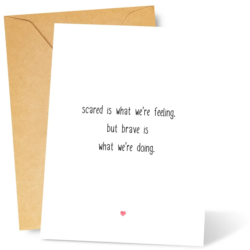 Brave Encouragement Card for Sisters and Besties During Hard Times