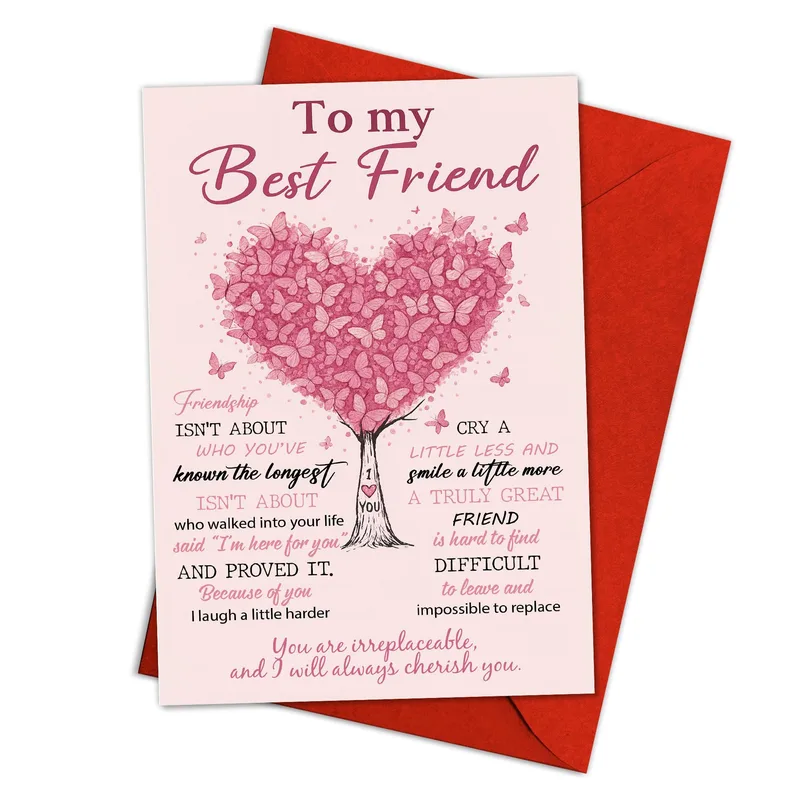 Butterfly Heart Card: A Sweet Tribute to Your Best Friend