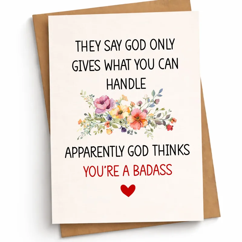 Watercolor Floral Bouquet Card for the Resilient Friend