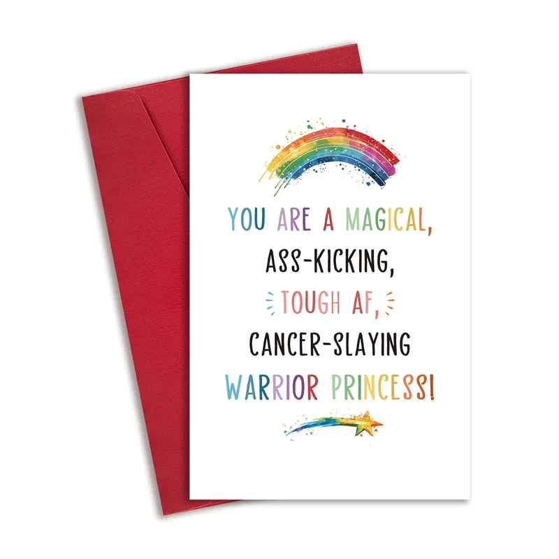 Cancer Warrior Card: A Rainbow Pep Talk for Her