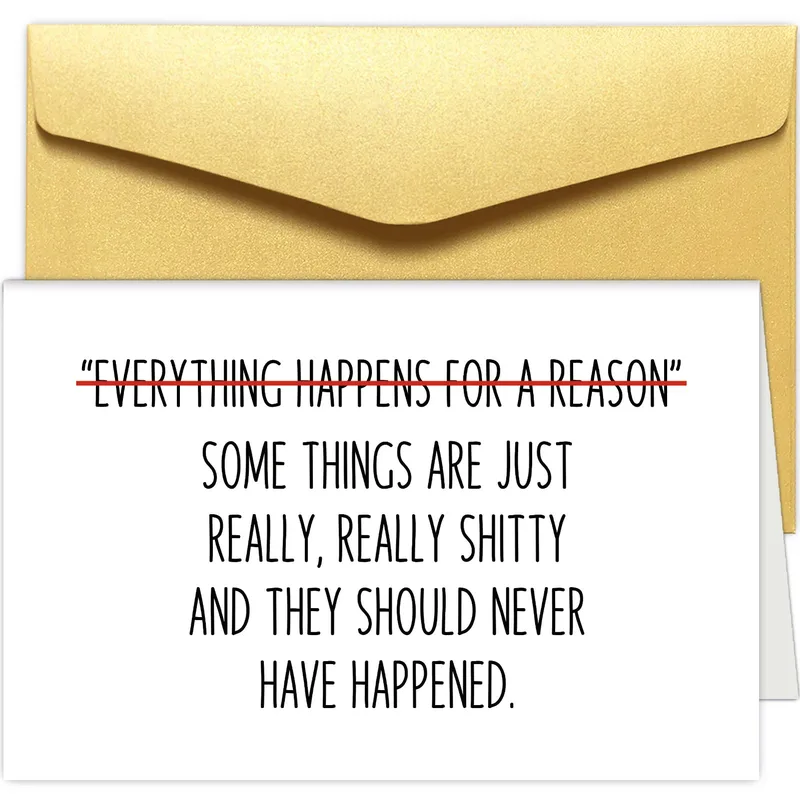 Everything Happens Sympathy Card: Honest Comfort for Hard Times