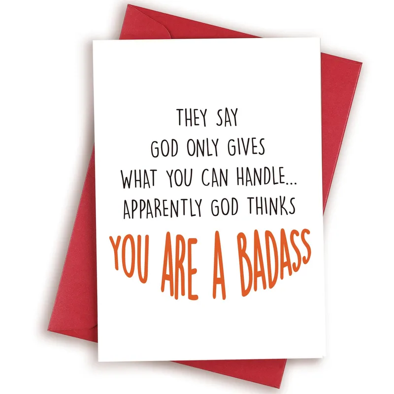 You Can Handle It Card: A Funny Encouragement Card