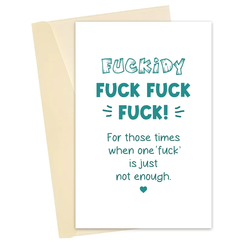 Swearing Encouragement Card for a Friend Who Needs One Extra Fuck