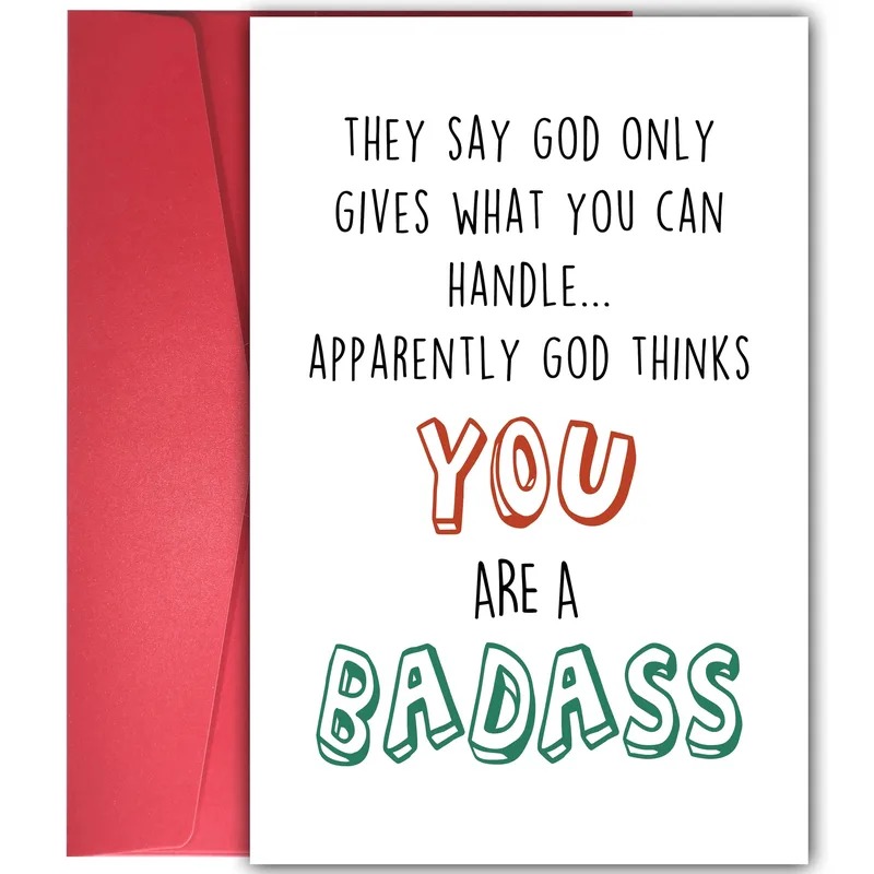 They Say God Only Card: A Badass Pep Talk in Print