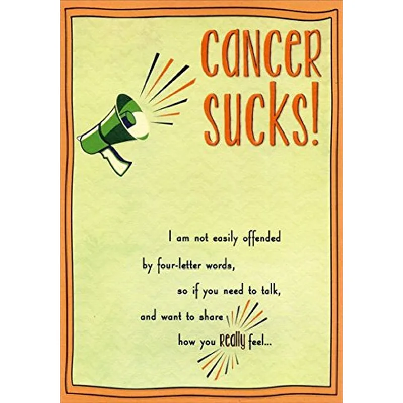 Cancer Sucks Card for Someone Facing a Hard Road