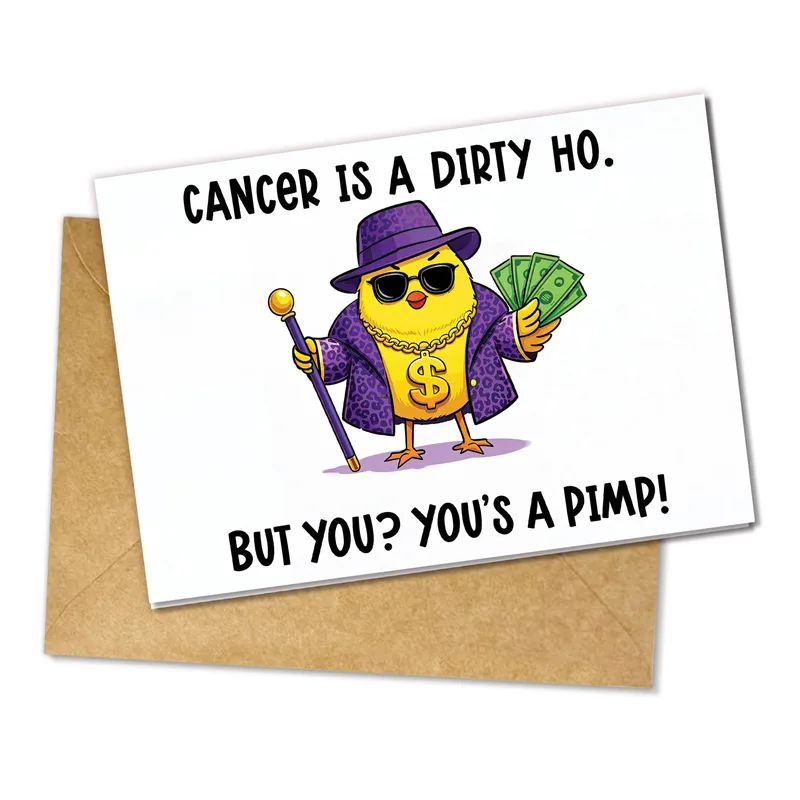 Cancer Is A Dirty Card: A Cheeky Get Well Pick