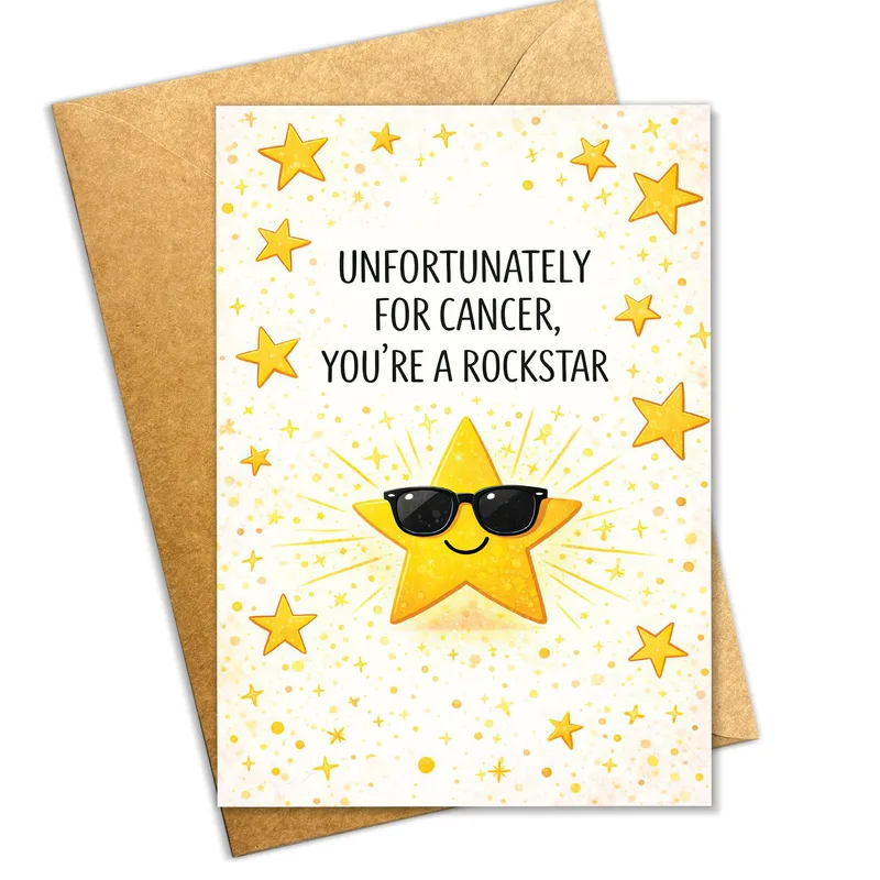 Unfortunately For Cancer Card: A Rockstar Star