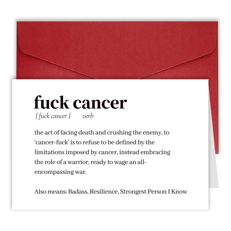 Cancer Strength Card: A Funny Dictionary Definition for Fighters