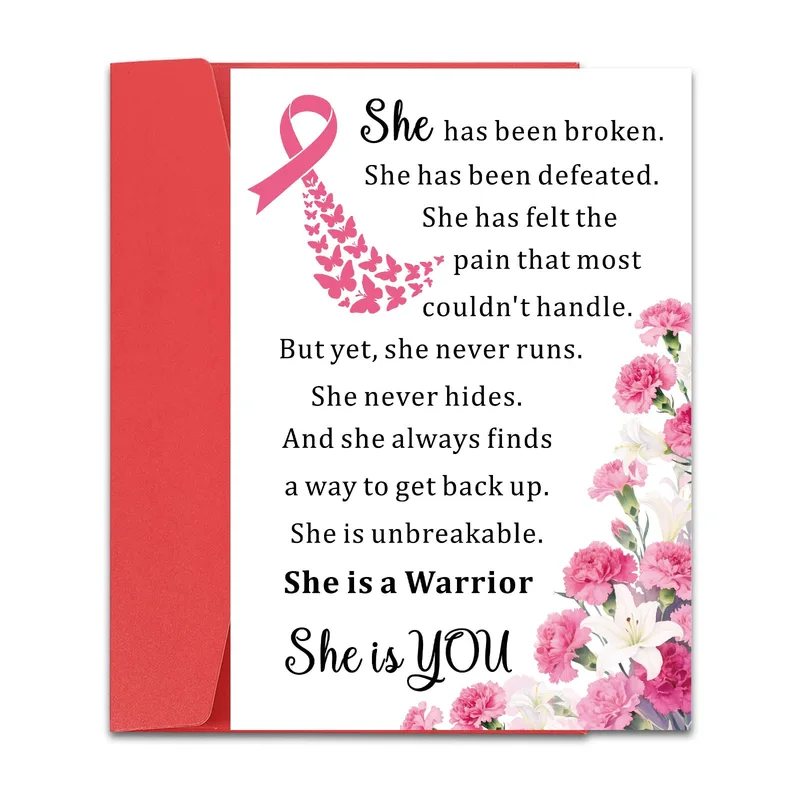 Breast Cancer Warrior Card for a Brave Survivor