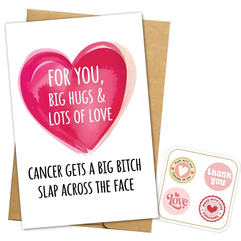 For You Big Hugs Card: A Bold Note for Someone Facing Cancer