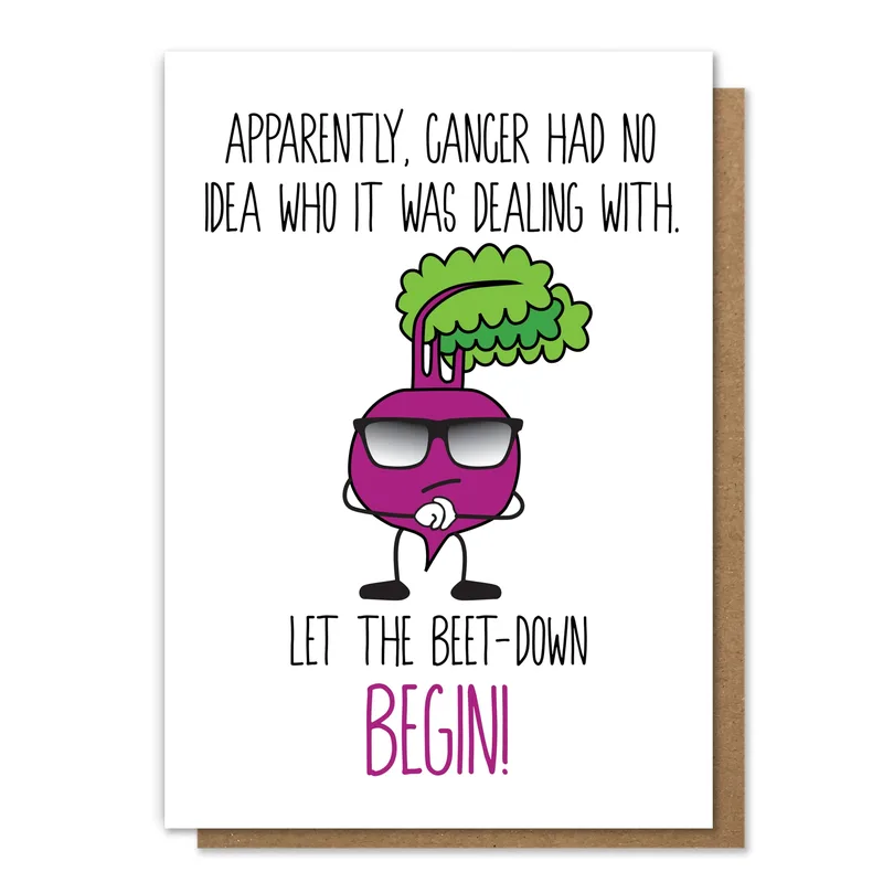 Beet Down Card: A Cheeky Cancer Support Card
